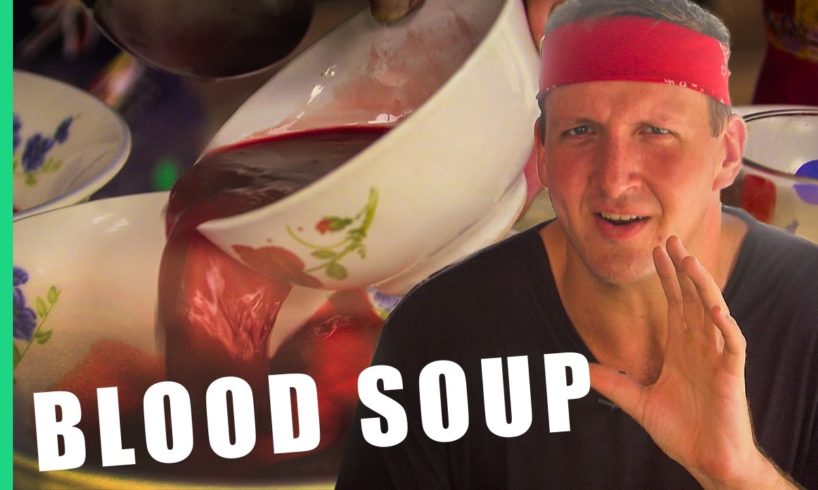 Eating Blood Soup (Tiết canh) in Vietnam!