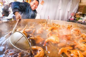 Extreme Chinese Street Food - JACUZZI CHICKEN and Market Tour in Kunming! | Yunnan, China Day 4