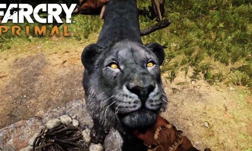 FAR CRY PRIMAL - Rare Black Lion Animal Fight Compilation (PS4) HD