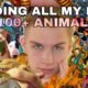 FEEDING ALL MY PETS IN ONE VIDEO (100+ ANIMALS) [UNBELIEVABLE]