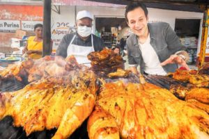 GOD LEVEL Street Food in Mexico 2.0 | MONSTER BBQ Chicken + SUPER FAST Mexican ICE CREAM NINJA