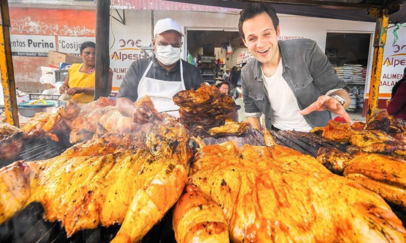 GOD LEVEL Street Food in Mexico 2.0 | MONSTER BBQ Chicken + SUPER FAST Mexican ICE CREAM NINJA