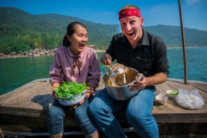 HOTPOT on a Boat and Discovering Vietnam's WILDEST Fish Market (We found a shark!)