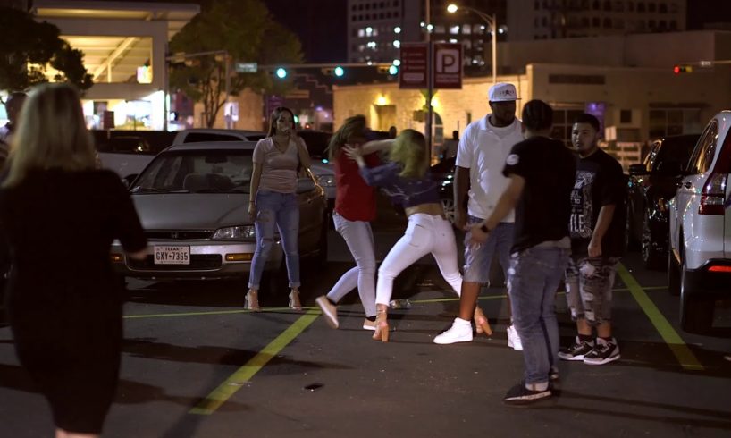 Hood fight in parking lot 2018