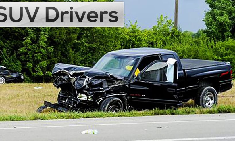 IDIOT SUV DRIVERS! Crazy driver, driving fails, crashes and Road Rage 2016