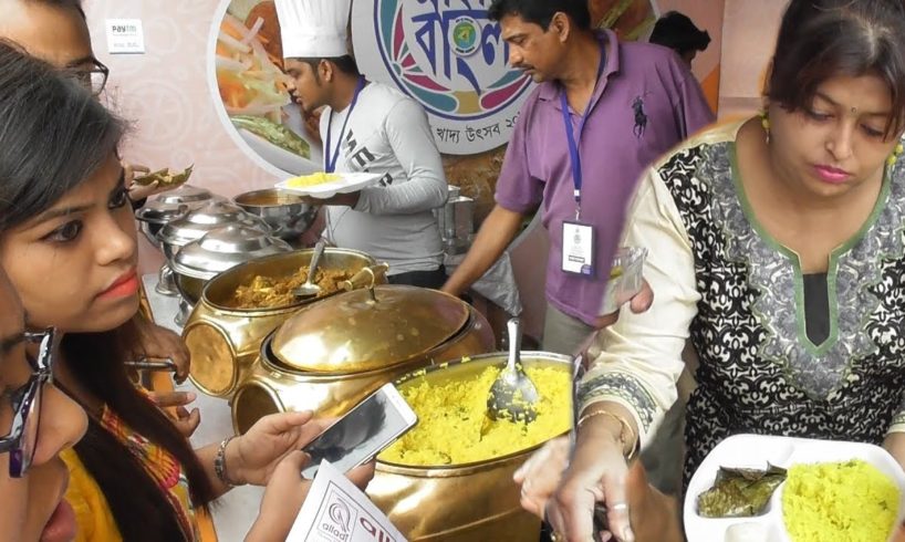 Ilish Chingri Mutton @ 399 rs | All Enjoying Food at Ahare Bangla 2018 Food Festival Kolkata