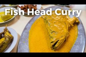 Indonesia Food - STUNNING Fish Head Curry at Rumah Makan Medan Baru in Jakarta, Indonesia!