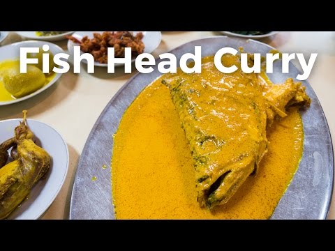 Indonesia Food - STUNNING Fish Head Curry at Rumah Makan Medan Baru in Jakarta, Indonesia!