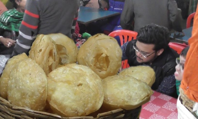 King Size Paratha ( Dhakai Paratha ) Great Taste with Dal | Street Food at Winter Fair Festival