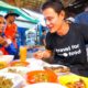 Lao Street Food - GIANT STICKY RICE Feast and Stuffed Chili Fish in Vientiane, Laos!