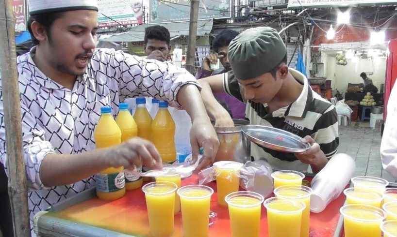 Lots of People Buying Mango Juice & Varieties Food @ 10 Rs Only | Hyderabad Street Food