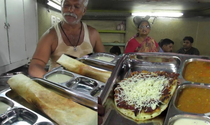 Masala Dosa & Onion uttapam | Indian Street Food | Baro Bazar Kolkata | Best Breakfast for You