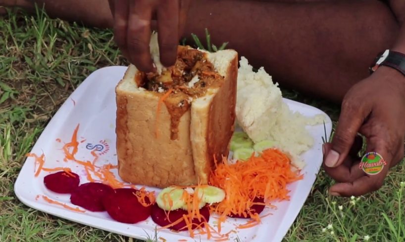 Mutton Recipe | Bunny Chow Recipe -The original street food from South Africa Darbun-Nawab's kitchen