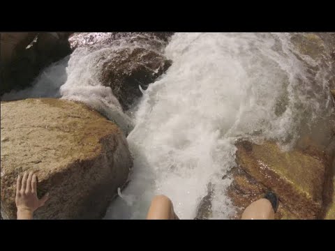 NEAR DEATH Caught on Camera-Hiking at Horseshoe Falls, Rocky Mountain National Park