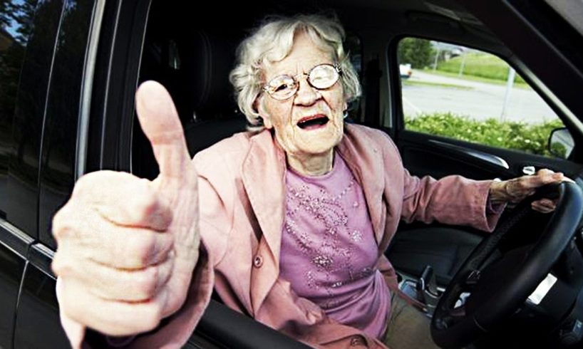 Old People Driving Fails - Elderly Drivers Car Funny Fails