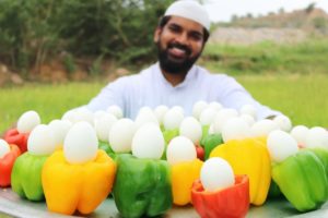 Omelette In Capsicum || Rare Recipe For Kids || Nawabs