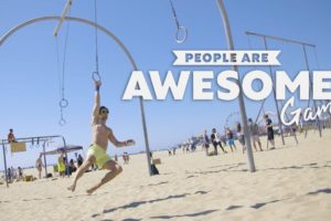 People Are Awesome Games | Original Muscle Beach (Ninja Warrior, AcroYoga, Slacklining)