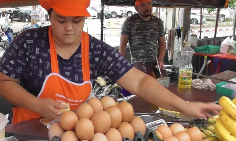 Pineapple / Mango / Banana / Egg Roti (Pancake) | Thailand Street Food