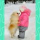 Pomeranian puppy and Baby attracting each other -  Cutest Puppies and babies Videos