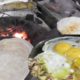 Potato Egg Bhujia ( Scramble ) With Roti (Bread) | Friends are Enjoying The Food
