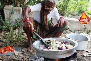 Potato & Brinjal Mixed Recipe || Easy Potato Curry By Our Granny