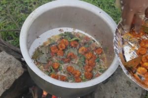Prawns Biryani - Village Prawns Recipe - Shrimp Biryani - Country Food