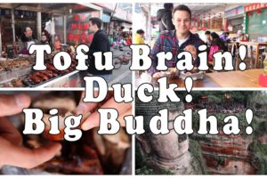 Real Chinese Food | Tofu Brain | Sweet Skin Duck | World's largest Buddha!
