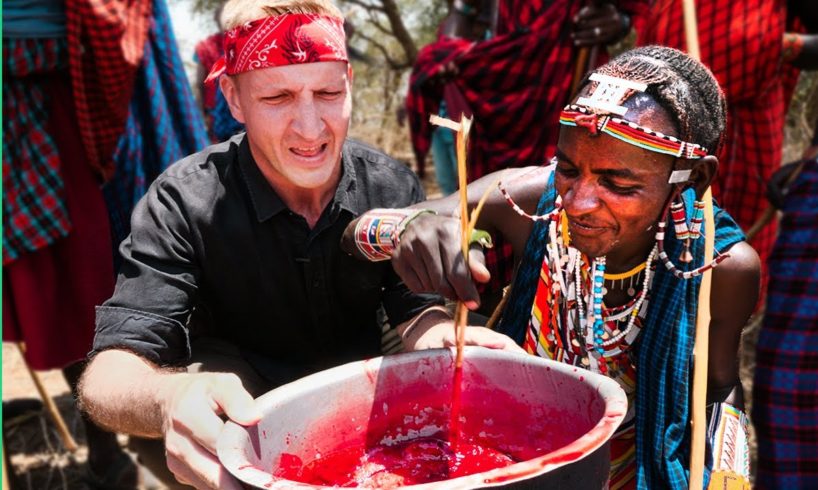 SHOCKING Tribal Food in Kenya!!! Rarely Seen Food of the Maasai People!