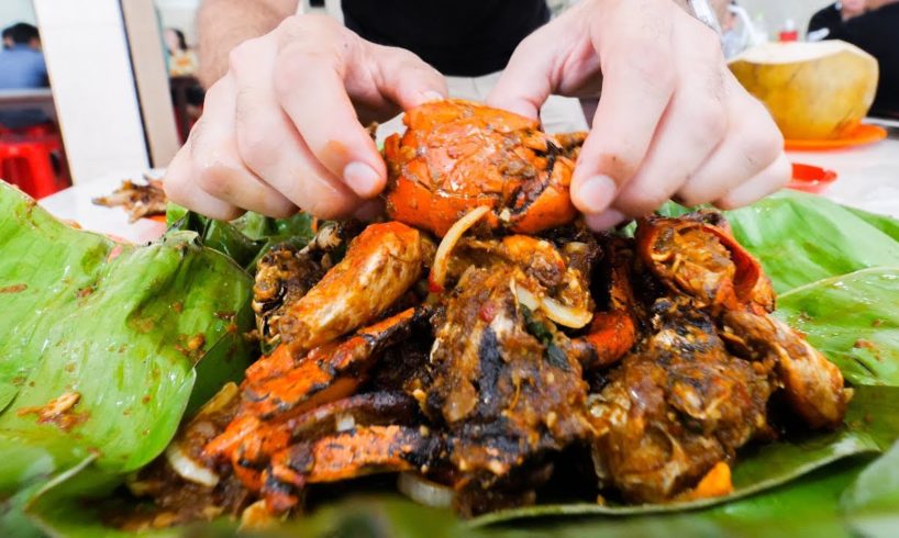 SPICY STREET FOOD Tour in Jakarta, Indonesia!! BEST MUD Crabs, BBQ Ribs, and PAINFUL Spice!