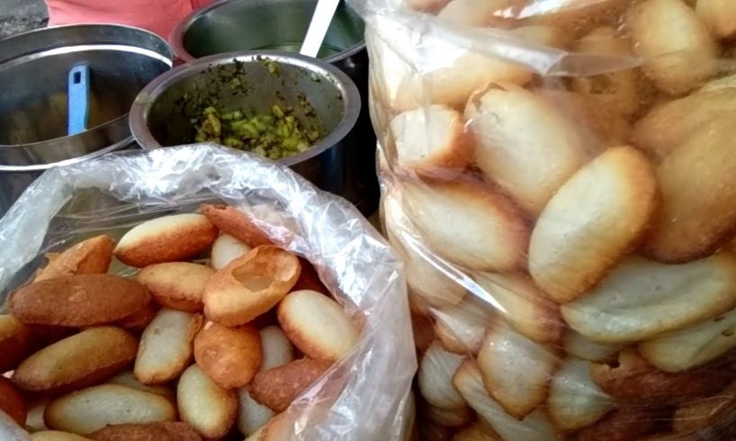 Tasty Sooji Pani Puri (Golgappa/Puchka) with Green Water | Kolkata Street Food | Indian Street Food