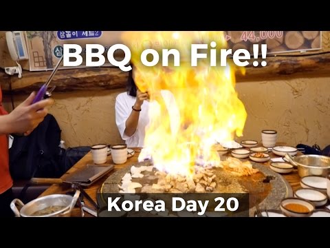 WOW! Flaming Pork Belly on a Hot Stone! (Day 20)