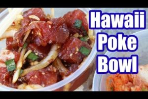 Amazing Hawaiian Poke Bowl at Kahuku Superette