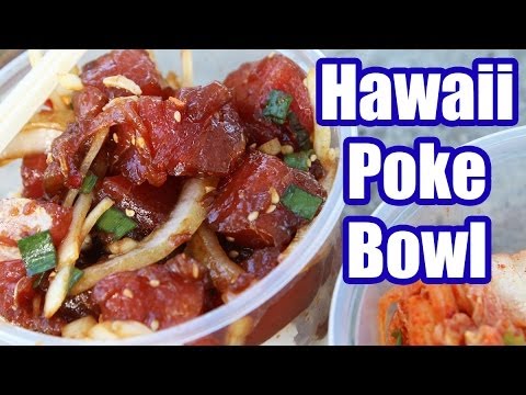 Amazing Hawaiian Poke Bowl at Kahuku Superette
