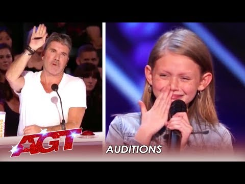 Ansley Burns: 11-Year-Old FIGHTS On After Simon Stops Her! | America's Got Talent 2019