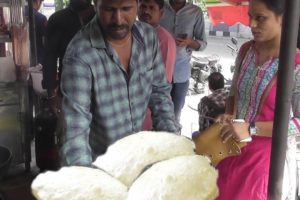 Breakfast with Big Puri Dosa in HITEC City Hyderabad