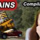 CLOSE CALLS WITH TRAINS! Lucky People Surviving Near Death Experiences Locomotives Compilation!