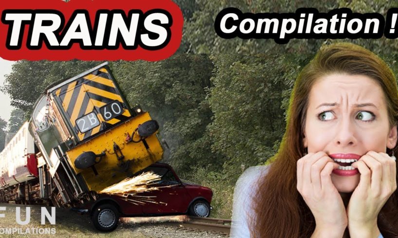 CLOSE CALLS WITH TRAINS! Lucky People Surviving Near Death Experiences Locomotives Compilation!