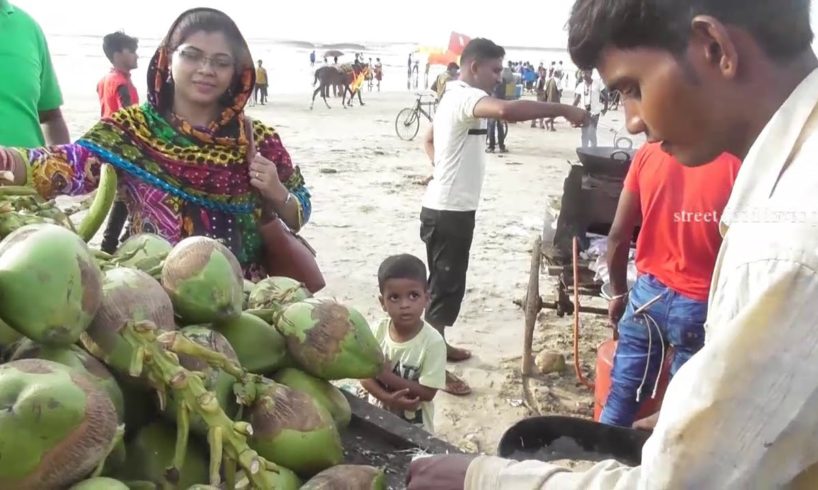 COCONUT WATER in Sea Beach What a Combination | Enjoy Vacation in Digha Bengal l Street Food India