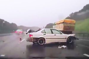 Car Crashes Compilation on wet roads! (Hydroplaning)