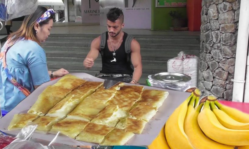 Egg Banana Pancake ( Roti ) | Most Popular Healthy Bangkok Street Food