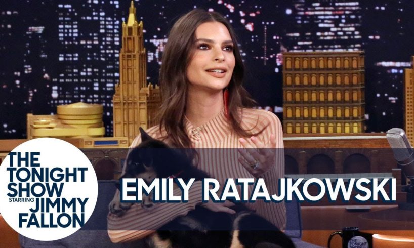 Emily Ratajkowski Debuts the Cutest Puppy Alive on The Tonight Show