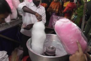 Exciting Tasty Hawai Mithai (Sugar Cotton Candy) at Village Winter Fair | Street Food Loves You