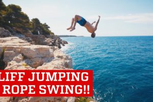 Extreme Cliff Jumping & Giant Rope Swing | Daredevils