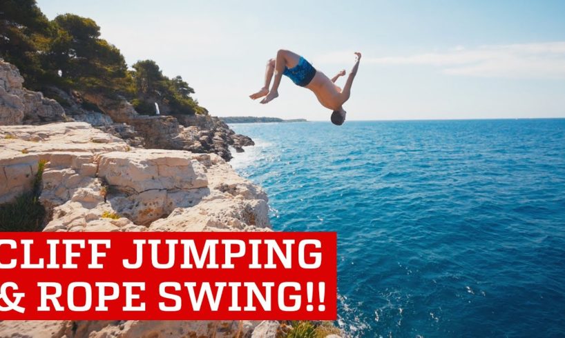 Extreme Cliff Jumping & Giant Rope Swing | Daredevils