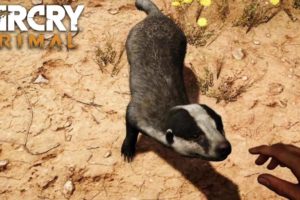 FAR CRY PRIMAL - Badger Animal Fight Compilation (PS4) HD