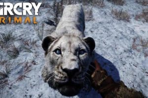 FAR CRY PRIMAL - Cave Lion Animal Fight Compilation (PS4) HD