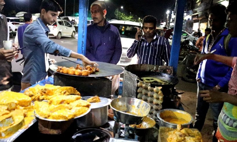 Fish Pakora 250 gm @ 90 rs & Egg Pakora 2 piece @ 25 rs - Street Food Lucknow