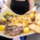 GIANT Greek Meat Feast - Food in Athens!