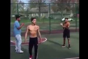 Hood Fight At The Basketball Court