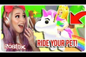 How To RIDE Your Pet In Adopt Me!! New Adopt Me Update Roblox